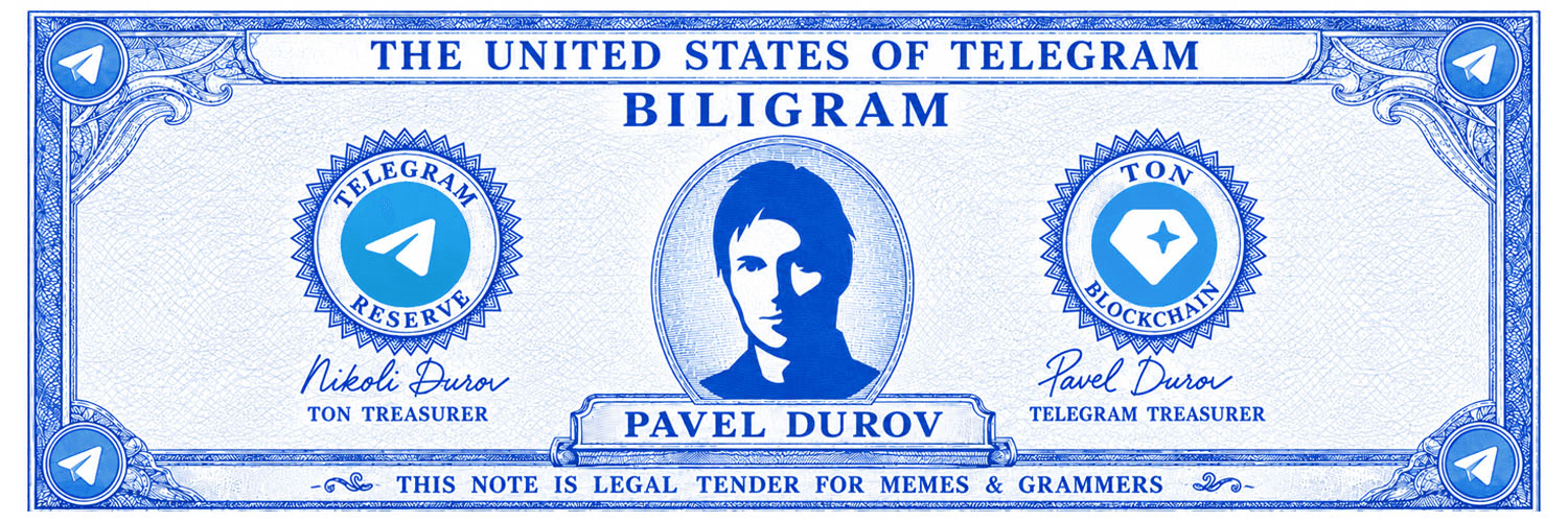 BiliGram official banknote — United States of Telegram